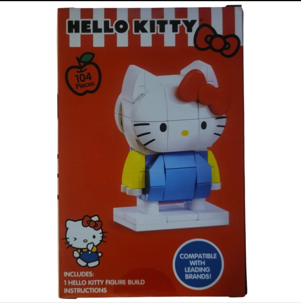NIB Sanrio Hello Kitty Building Block Figure Set, 104 Pieces, 6+‎